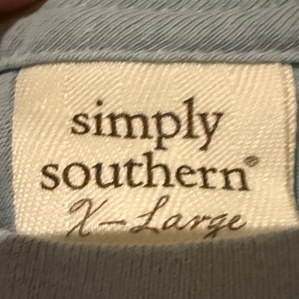 Simply Southern Blue Long Sleeve with Blue Logo - Picture 3 of 6